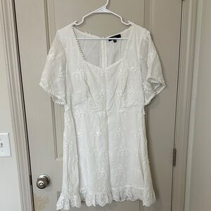 Lulu's White Lace Dress